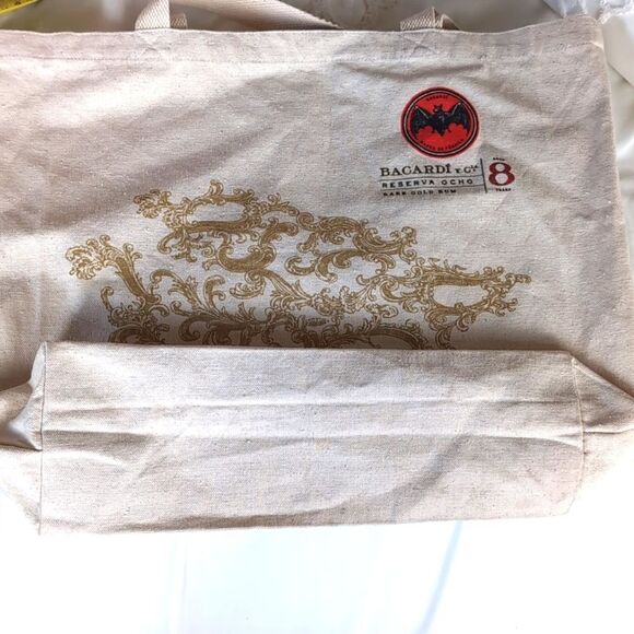 Rare Bacardi Reserva Rum Promotional Reusable Canvas Tote - Picture 9 of 12